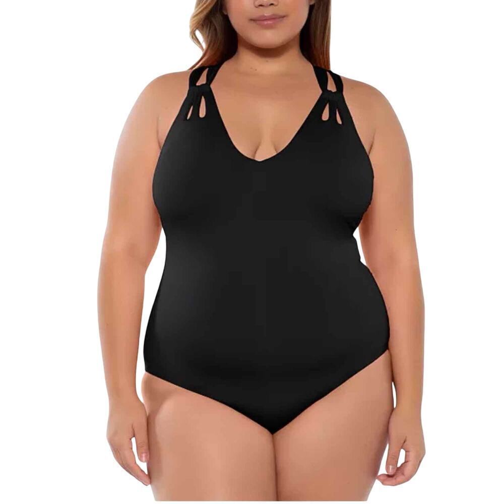 Becca Etc Plus Size Color Code Double-Strap One-Piece
Swimsuit